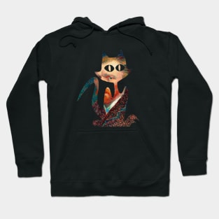 Cat Van Gogh Self-Portrait Hoodie